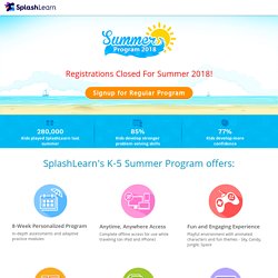 Summer Math Program for Students in K to 5