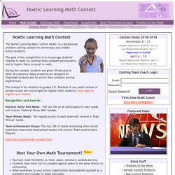 Math Contest for Elementary and Middle School Students