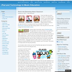 iPad in the Elementary Music Classroom