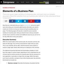 Page 5 Elements of a Business Plan | Business Strategy
