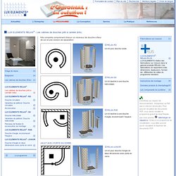 LUX ELEMENTS RELAX® - Les cabines de douches prêt à carreler (kits)