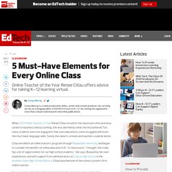 5 Must-Have Elements for Every Online Class