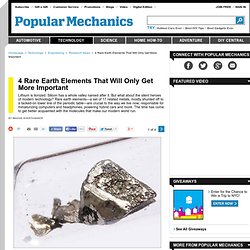 4 Important Rare Earth Elements