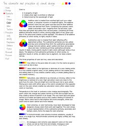 Elements and Principles of Design-Color