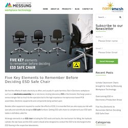 Five Key Elements to Remember Before Deciding ESD Safe Chair