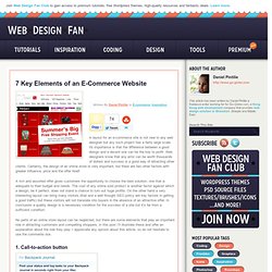 7 Key Elements of an E-Commerce Website