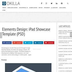 elements design: ipad showcase template (psd)