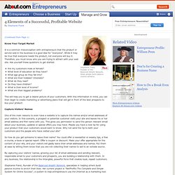4 Elements of a Successful, Profitable Website