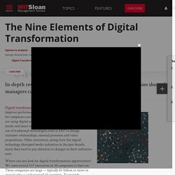 The Nine Elements of Digital Transformation