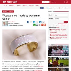 Elemoon wristband is wearable tech made by women for women