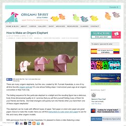 How to Make an Origami Elephant Designed by Fumiaki Kawahata