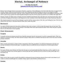 Elerial, Archangel of Patience