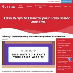 Easy Ways to Elevate your Edlio School Website - Edlio Blog