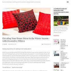 Elevating Your Home Décor in the Winter Season - with Decorative Pillows