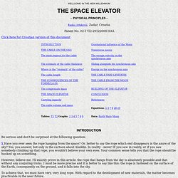 Space elevator - physical principles