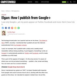 Elgan: How I publish from Google+