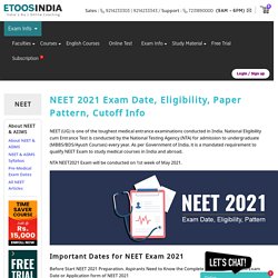 NEET 2021 Exam Date (02 May), Eligibility, Paper Pattern, Cutoff Info