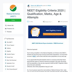 Qualification, Marks, Age & Attempts