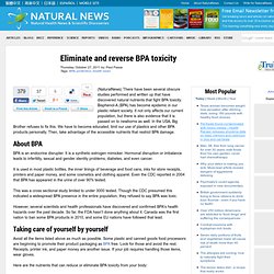 Eliminate and reverse BPA toxicity