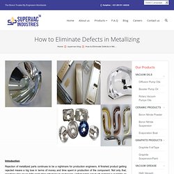 How to Eliminate Defects in Metallizing