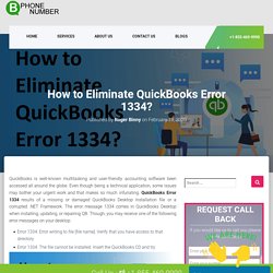 How to Eliminate QuickBooks Error 1334? - QuickBooks Support
