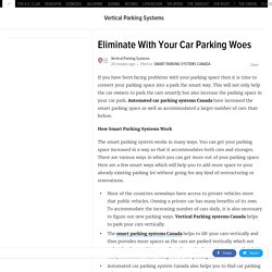 Eliminate With Your Car Parking Woes