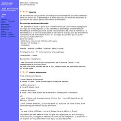 PolDoc : BM Mulhouse - Elimination / Désherbage - Document de travail