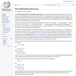 Cut-elimination theorem
