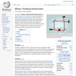 Elitzur–Vaidman bomb tester