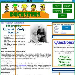 Biography for Kids: Elizabeth Cady Stanton