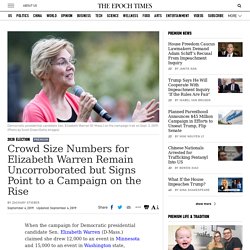 Crowd Size Numbers for Elizabeth Warren Remain Uncorroborated but Signs Point to a Campaign on the Rise