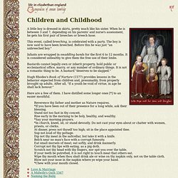 Life in Elizabethan England 40: Children and Childhood