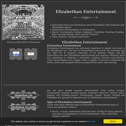 Elizabethan Entertainment