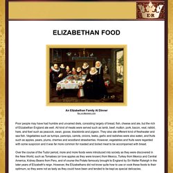 Elizabethan Food