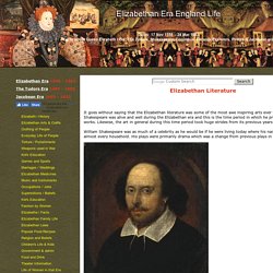 Elizabethan Literature,Elizabethan Era Literature,Writers,Plays,Dramas