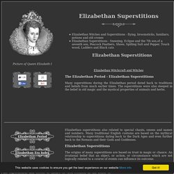 : Elizabethan Superstitions