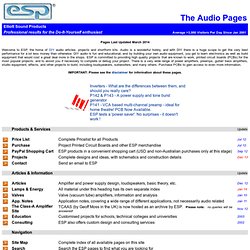 Elliott Sound Products - The Audio Pages (Main Index)