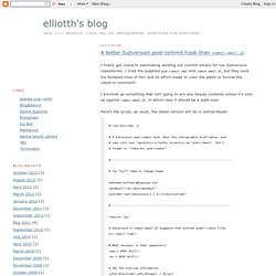 A better Subversion post-commit hook than &lt;tt&gt;commit-email