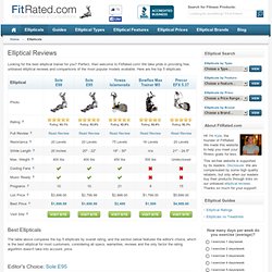 Elliptical Reviews: Compare the Best Ellipticals Side-by-Side