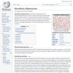 Hereditary elliptocytosis