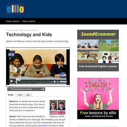ELLLO Views #1082 Technology and Kids