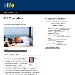 ELLLO Views #471 Computers