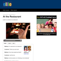 ELLLO Views #512 At the Restaurant