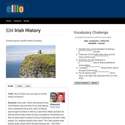 Irish History (Vocab + quiz)