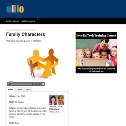 ELLLO Views #504 Family Characters