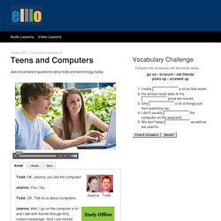 ELLLO Views #81 Teens and Computers