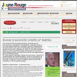 Éloge d’Auguste Comte (3e partie)
