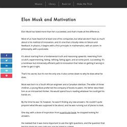 Elon Musk and Motivation