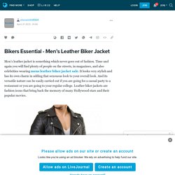 Bikers Essential - Men’s Leather Biker Jacket