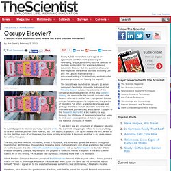 Occupy Elsevier?
